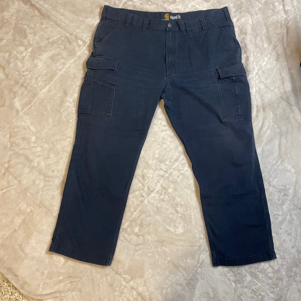 Carhartt Workwear Men's Navy Blue Utility Pants, Size 44x30